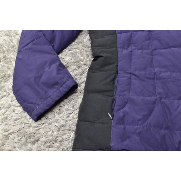 Calvin Klein Women's Medium Purple Puffer Jacket Down Full Zip Solid Polyester - Picture 6 of 7